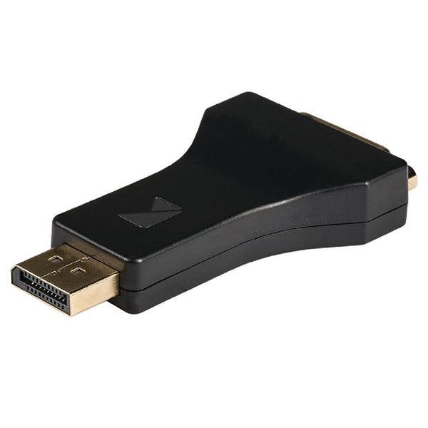 Displayport-Adapter Displayport male - DVI-I 24+5-pol Buchse Anthrazit - handy.ch