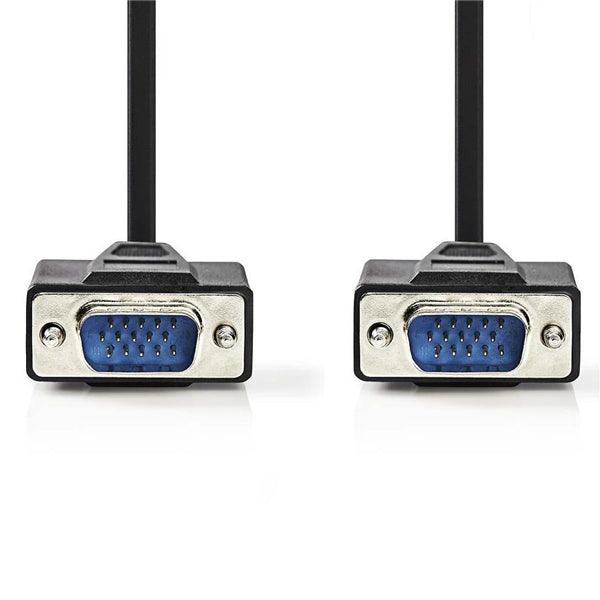 VGA-Kabel | VGA Stecker | VGA Stecker | Vernickelt | Maximale Auflösung: 1024x768 | 3.00 m | Rund | ABS | Schwarz | Box - handy.ch