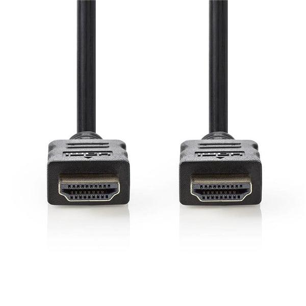 High Speed ??HDMI Kabel mit Ethernet | HDMI Stecker | HDMI Stecker | 4K@30Hz | 10.2 Gbps | 25.0 m | rund | PVC | Schwarz | Aufhänger - handy.ch
