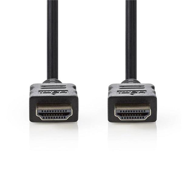 High Speed ??HDMI Kabel mit Ethernet | HDMI Stecker | HDMI Stecker | 1080p@60Hz | 10.2 Gbps | 30.0 m | rund | PVC | Schwarz | Aufhänger - handy.ch