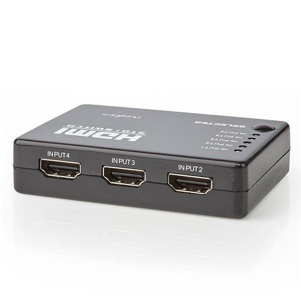 HDMI Schalter | 5-Port port(s) | 5x HDMI Eingang | 1x HDMI Ausgang | 1080p | 3.4 Gbps | ABS | Schwarz - handy.ch