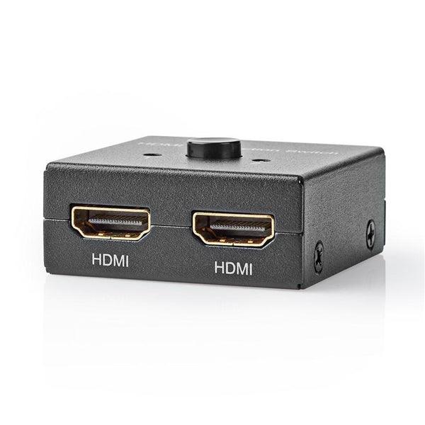 HDMI Schalter | 3-Port port(s) | 1x HDMI Eingang / 2x HDMI Eingang | 1x HDMI Ausgang / 2x HDMI Ausgang | 4K@60Hz | 6 Gbps | Metall | Anthrazit - handy.ch
