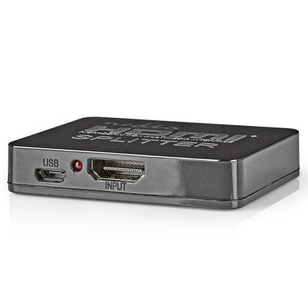HDMI Splitter | 2-Port port(s) | HDMI Eingang | 2x HDMI Ausgang | 4K@30Hz | 2.25 Gbps | ABS / PVC | Schwarz - handy.ch