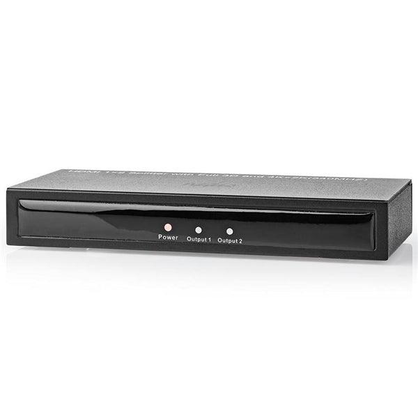 HDMI Splitter | 2-Port port(s) | HDMI Eingang | 2x HDMI Ausgang | 4K@30Hz | 3.4 Gbps | Metall | Anthrazit - handy.ch