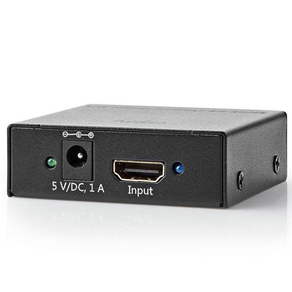 HDMI Splitter | 2-Port port(s) | HDMI Eingang | 2x HDMI Ausgang | 4K@60Hz | 18 Gbps | Metall | Anthrazit - handy.ch