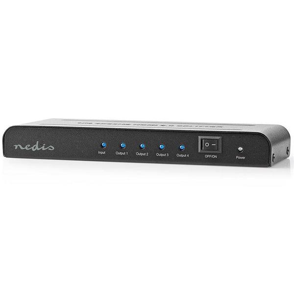 HDMI Splitter | 4-Port port(s) | HDMI Eingang | 4x HDMI Ausgang | 4K@60Hz | 18 Gbps | Metall | Anthrazit - handy.ch
