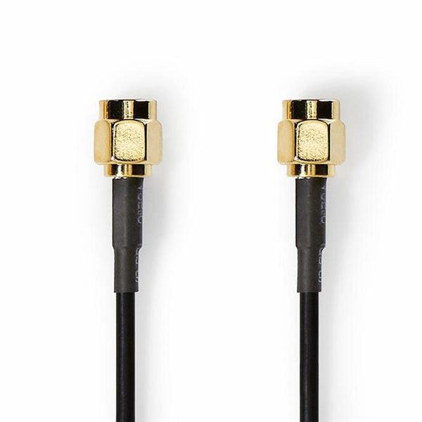 Antennenkabel | SMA-Stecker | SMA-Stecker | Vergoldet | 50 Ohm | Einzeln geschirmt | 1.00 m | Rund | PVC | Schwarz | Umschlag - handy.ch