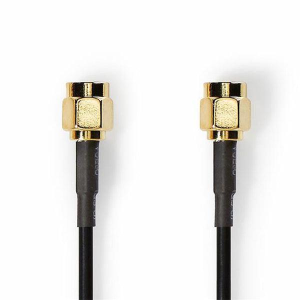 Antennenkabel | SMA-Stecker | SMA-Stecker | Vergoldet | 50 Ohm | Einzeln geschirmt | 2.00 m | Rund | PVC | Schwarz | Umschlag - handy.ch