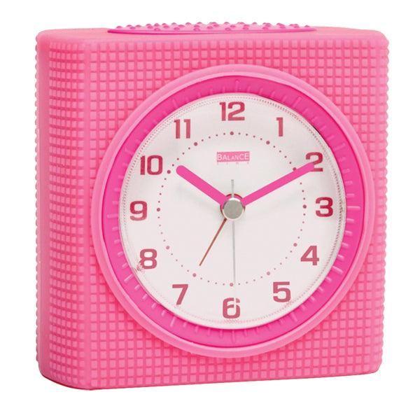 Quartz-Wecker analog Rosa/Weiss - handy.ch