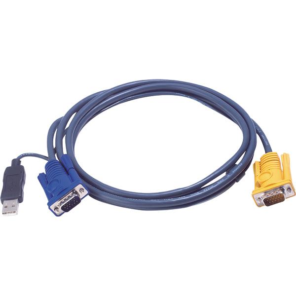 KVM-Kabel VGA male / USB A male - Aten SPHD15-Y 3.0 m - handy.ch