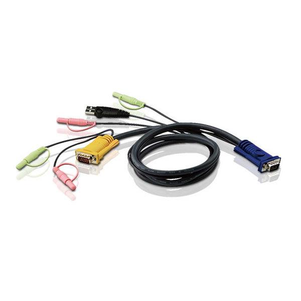 USB-KVM-Kabel mit 3-in-1-SPHD und Audio 3 m - handy.ch