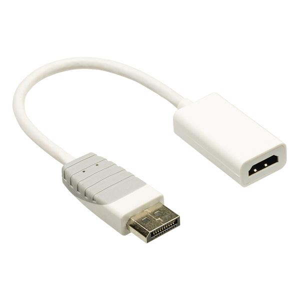 Displayport-Kabel Displayport male - HDMI Stecker 0.20 m Weiss - handy.ch