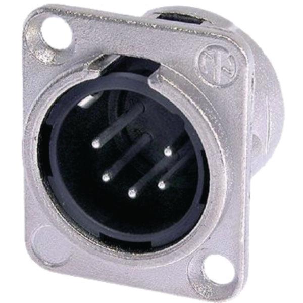 XLR Gerätestecker 5 N/A DL Lötanschluss vernickelt - handy.ch