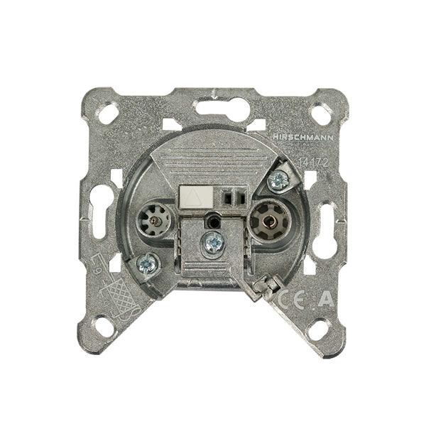 BK Wandsteckdose 30 dB 2 Ausgänge Metall - handy.ch