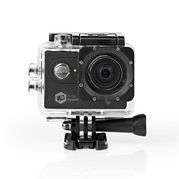 Action Cam | 4K@60fps | 16 MPixel | Wasserdicht bis: 30.0 m | 90 min | Wi-Fi | App erhältlich für: Android / IOS | Inkl halterung | Schwarz - handy.ch