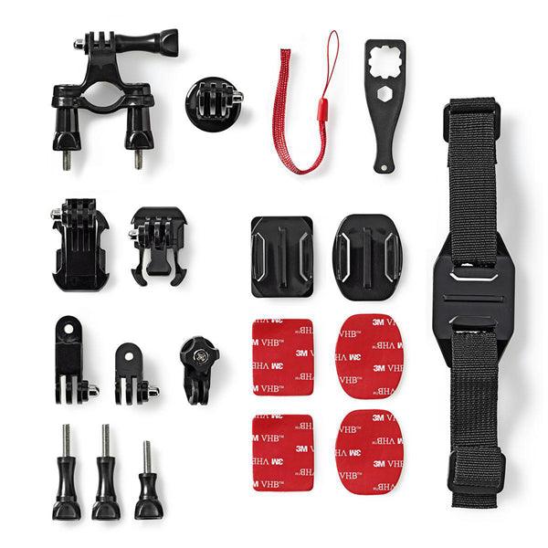 Action Cam Mount Kit | 7 Stück | Koffer | Schwarz - handy.ch