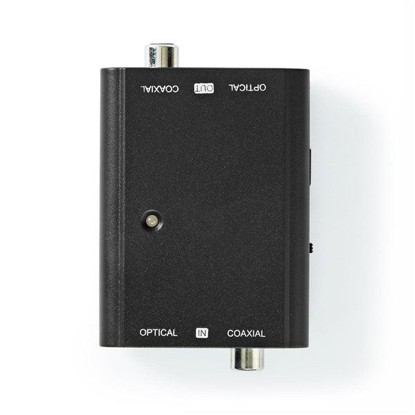 Digital Audio Converter | 2-Weg | Anschlüsse Eingang: 1x S / PDIF (RCA) Buchse / 1x TosLink Buchse | Anschlüsse Ausgang: 1x S / PDIF (RCA) Buchse / 1x TosLink Buchse | ARC | Handbuch | Schwarz - handy.ch