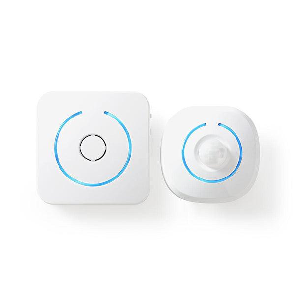Bewegungsmelder Alarm | Batteriebetrieben | 6x AA/LR6 | 85 dB | Detektorreichweite: 6 m | Wand | Blau / Weiss - handy.ch