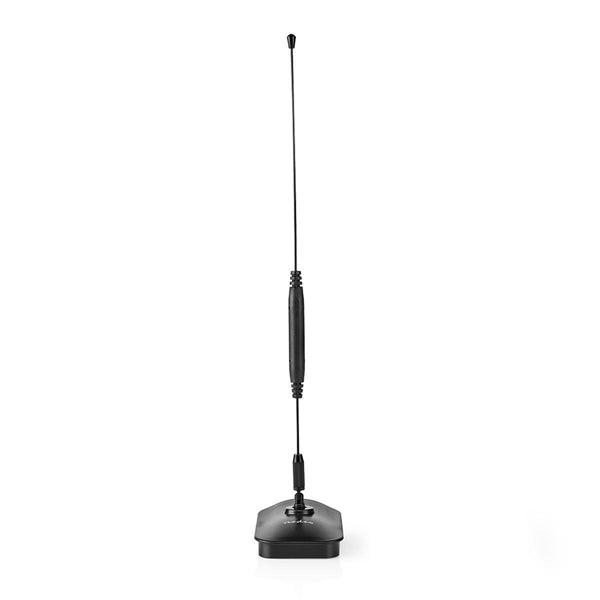 Innenantenne | Passiv | FM / UHF / VHF | Empfangsbereich: 0-5 km | Verstärkung dBi (bei Antennenkabel): 7 dB | ABS | Schwarz / Silber - handy.ch