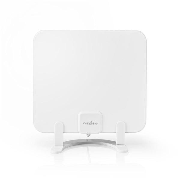 Innenantenne | Aktiv | FM / UHF / VHF | Empfangsbereich: 0-25 km | LTE700 | Verstärkung dBi (bei Antennenkabel): 30 dB | ABS | Weiss - handy.ch