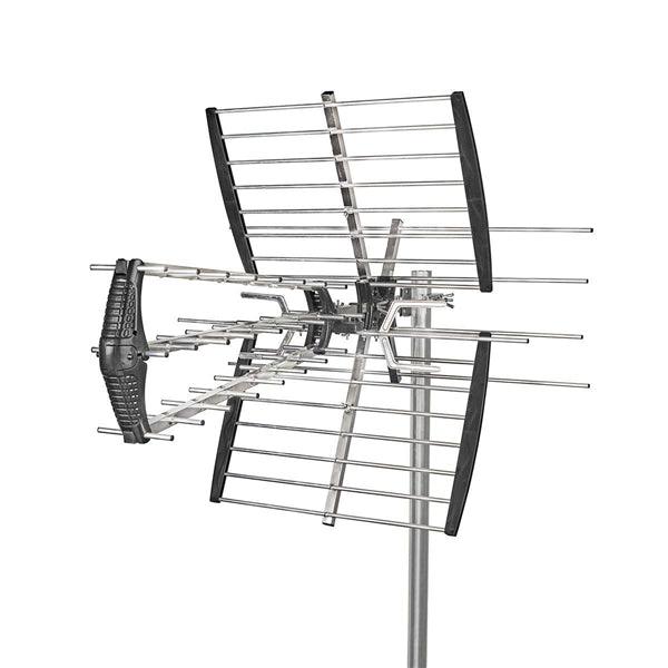 Aussenantenne | UHF / VHF | Empfangsbereich: =50 km | LTE800 | Verstärkung dBi (bei Antennenkabel): 14 dB | 75 Ohm | Antennenlänge: 1105 mm | Aluminium - handy.ch