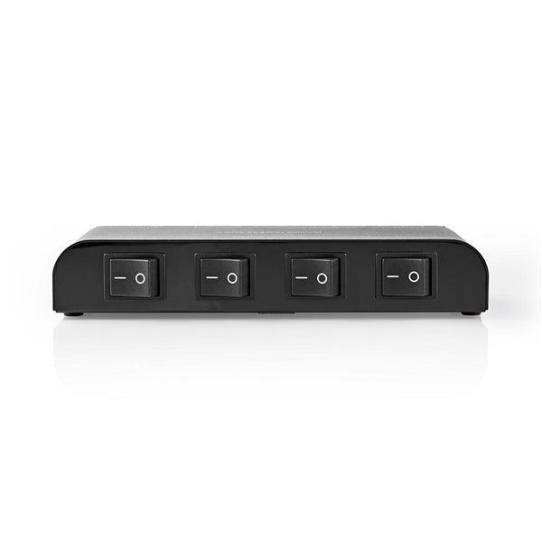 Lautsprecher Control Box | 4-Port port(s) | Anschlussklemmen | Lautsprecherimpedanz: 4-16 Ohm | Maximale Belastung pro Kanal: 200 W | Aluminium | Schwarz - handy.ch