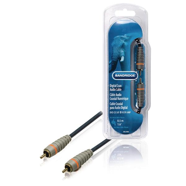 Digital-Audio-Kabel RCA male - RCA male 0.50 m Blau - handy.ch