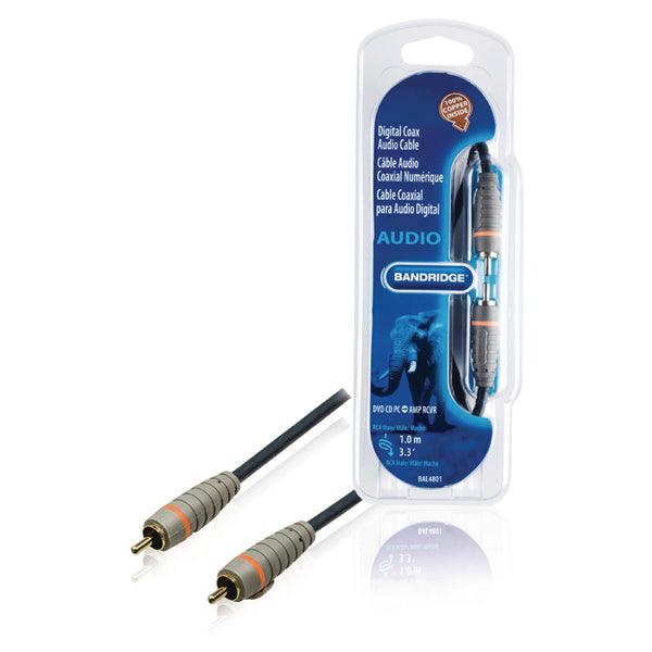 Digital-Audio-Kabel RCA male - RCA male 1.00 m Blau - handy.ch