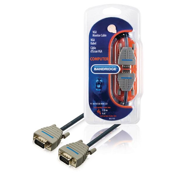 VGA-Kabel VGA male - VGA male 2.00 m Blau - handy.ch