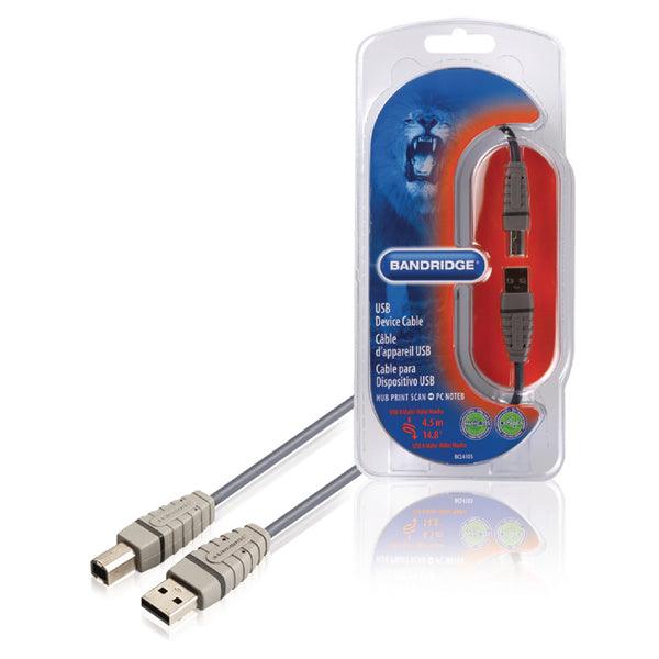 USB 2.0 Kabel USB A male - USB-B Male rund 4.50 m Blau - handy.ch