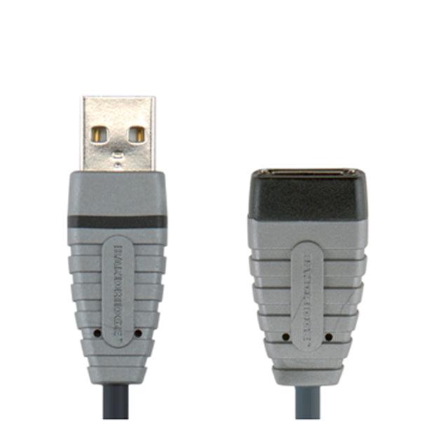 USB 2.0 Verlängerungskabel USB A male - USB A female rund 4.50 m Blau - handy.ch