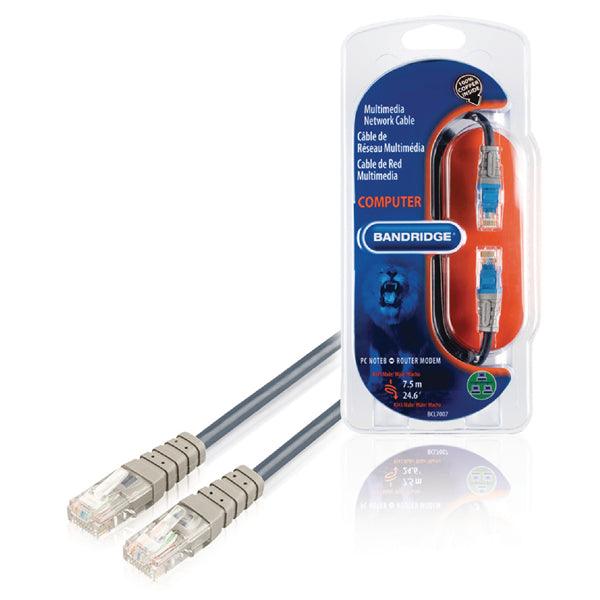 CAT5e UTP-Netzwerkkabel RJ45 (8P8C) male - RJ45 (8P8C) male 7.50 m Blau - handy.ch