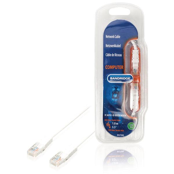 CAT5e UTP-Netzwerkkabel RJ45 (8P8C) male - RJ45 (8P8C) male 0.50 m Weiss - handy.ch