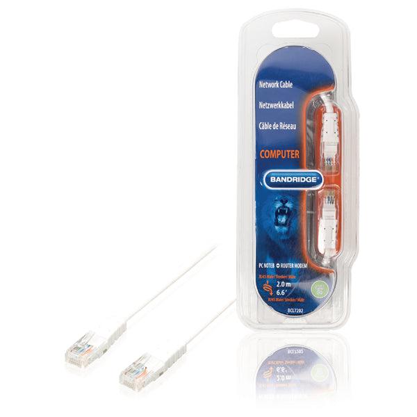CAT5e UTP-Netzwerkkabel RJ45 (8P8C) male - RJ45 (8P8C) male 2.00 m Weiss - handy.ch