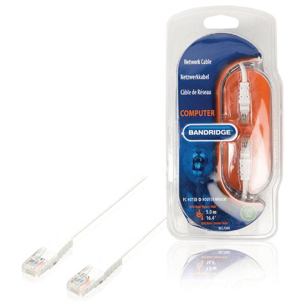 CAT5e UTP-Netzwerkkabel RJ45 (8P8C) male - RJ45 (8P8C) male 5.00 m Weiss - handy.ch