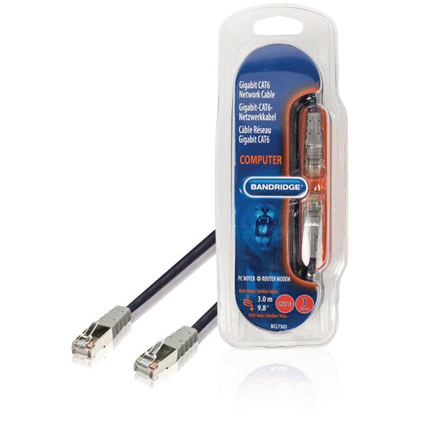 CAT6 F/UTP-Netzwerkkabel RJ45 (8P8C) male - RJ45 (8P8C) male 3.00 m Blau - handy.ch