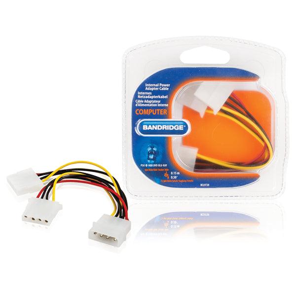 Interne Stromkabel Molex male - 2x Molex Kupplung 0.15 m - handy.ch