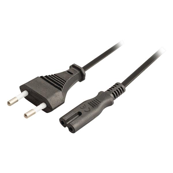 Stromkabel Euro male - IEC-320-C7 1.80 m Schwarz - handy.ch