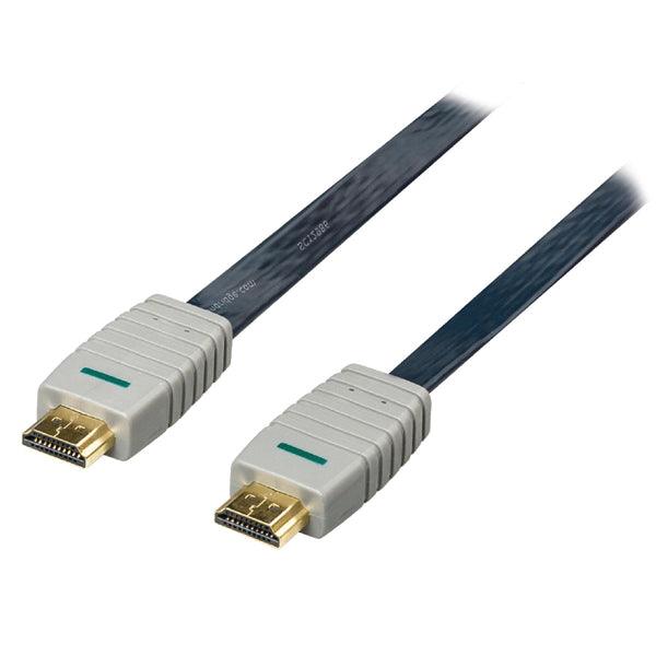 High Speed HDMI Kabel mit Ethernet HDMI Anschluss - HDMI Anschluss 7.50 m Blau - handy.ch