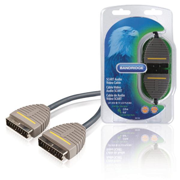 SCART-Kabel Scart-male - Scart-male 2.00 m Blau - handy.ch