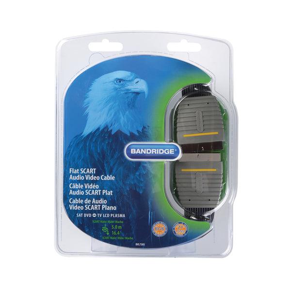 SCART-Kabel Scart-male - Scart-male 5.00 m Blau - handy.ch