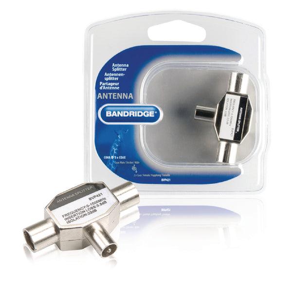 Koax-Adapter Koax-Stecker - 2x Koax female Silber - handy.ch