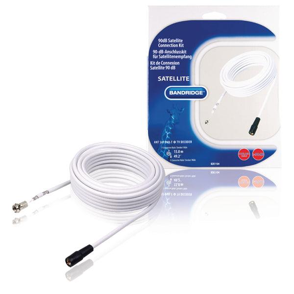 Antennen-Kabel Kit F-Anschluss Weiss - handy.ch