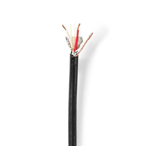 Mikrofonkabel | 2x 0.35 mm² | Kupfer | 100.0 m | Rund | PVC | Schwarz | Rolle - handy.ch