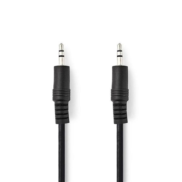 Stereo-Audiokabel | 3.5 mm Stecker | 3.5 mm Stecker | Vernickelt | 3.00 m | Rund | Schwarz | Box - handy.ch