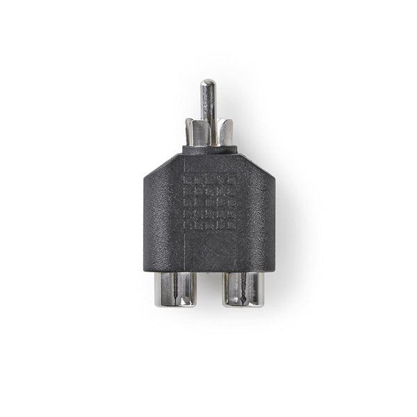 Subwoofer-Adapter | RCA | 2x Cinch Buchse | Vernickelt | Gerade | ABS | Schwarz | 10 Stück | Plastikbeutel - handy.ch
