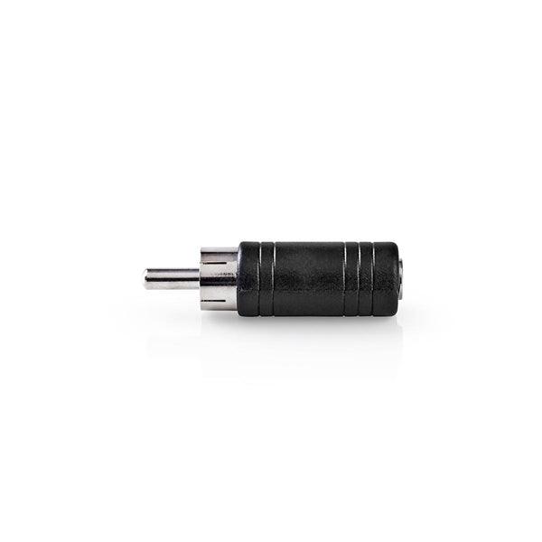 Mono-Audio-Adapter | RCA | 3.5 mm Buchse | Vernickelt | Gerade | ABS | Schwarz | 10 Stück | Plastikbeutel - handy.ch
