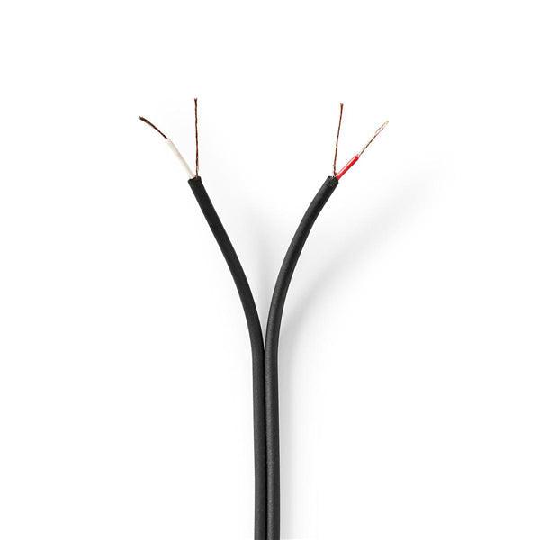 Audio Kabel | 2x 0.12 mm² | CCA | 100.0 m | Rund | PVC | Schwarz | Eingewickelt - handy.ch