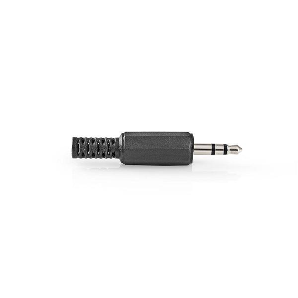 Audio-Anschluss | Gerade | Stecker | Vernickelt | Lötung | Kabeleingangsdurchmesser: 4.0 mm | PVC | Schwarz | 25 Stück | Plastikbeutel - handy.ch