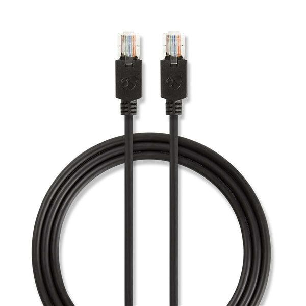 Cat 5e-Kabel | U/UTP | RJ45 Stecker | RJ45 Stecker | 15.0 m | Rund | LSZH | Anthrazit | Verpackung mit Sichtfenster - handy.ch